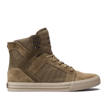 Supra Skytop Olivengrønne Høye Sneakers Herre [NO-6-V913]